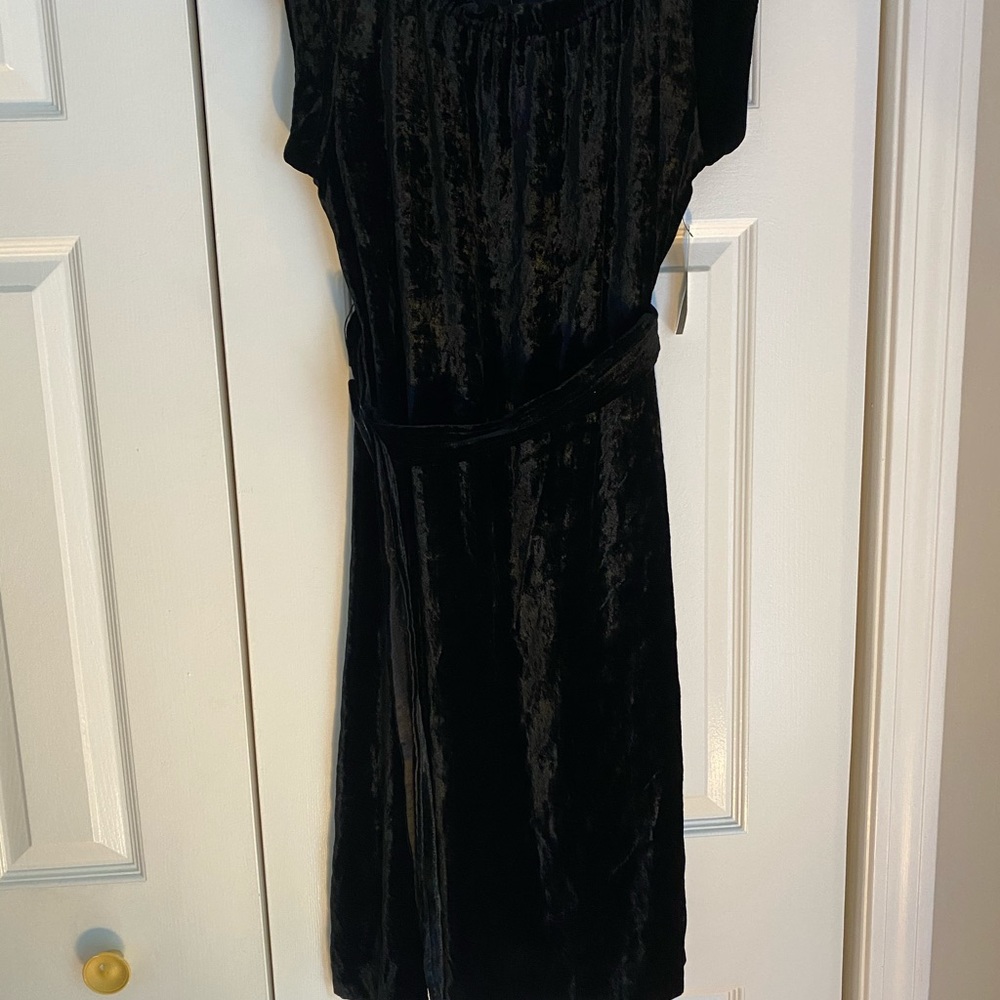Medium black velvet dress. Never worn